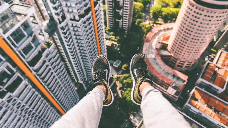 1080P, parkour skywalk jumping nike just do it