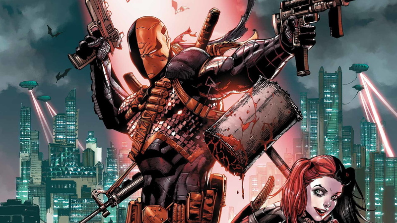 Assassin, Spotlights, Floodlight, Machine, 1080P, Weapon, Villain, Comic, Deathstroke, Hammer, Villains, Gun, Sword, Mercenary, Weapons, Destroy, Comics