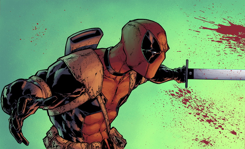 decline, no people, 1080P, architecture, wall - building feature, sword, mask, weathered, nature, rusty, Wade Wilson, day, blood, illustration, clothing