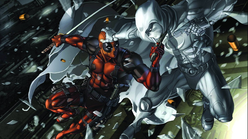 outdoors, gun, animal themes, futuristic, aggression, Deadpool, animal wildlife, nature, Wade Wilson, machine part, art, vector, underwater, close-up, Marvel