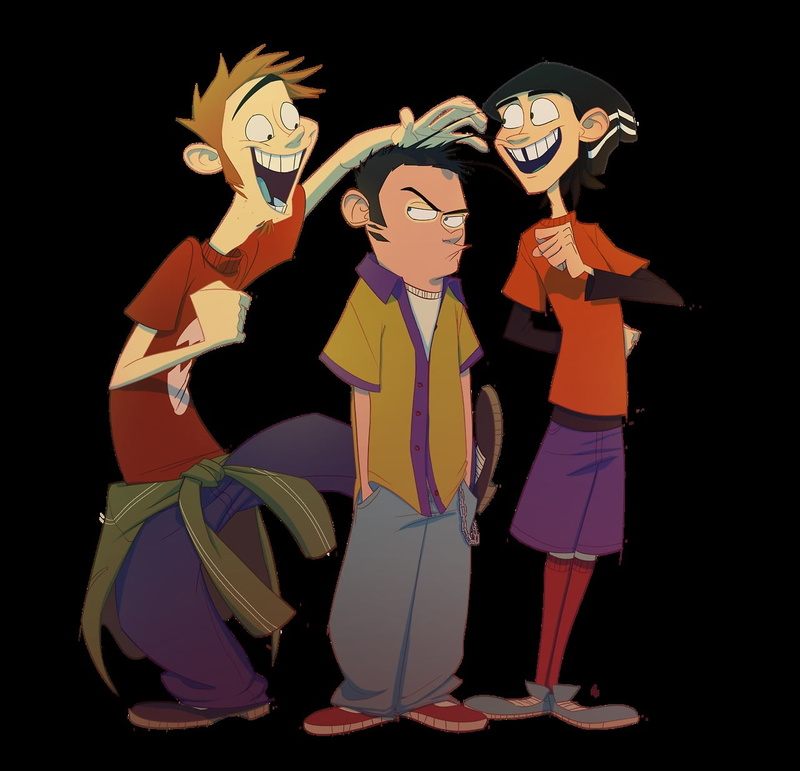 standing, stage, 720P, two people, cheerful, ed edd n eddy, indoors, dancing, couple - relationship, men, full length, black background, fun, males, women