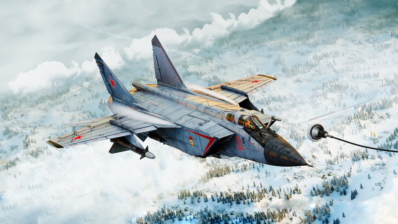 MiG-31B, air vehicle, winter, cloud - sky, vehicle, Mig 25 Foxbat, cold temperature, nature, outdoors, mid-air, mode of transportation, artwork, no people