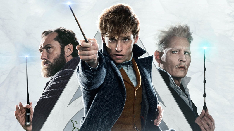 Jude Law, Eddie Redmayne, Movie, 2K, Fantastic Beasts and Where to Find Them, Johnny Depp