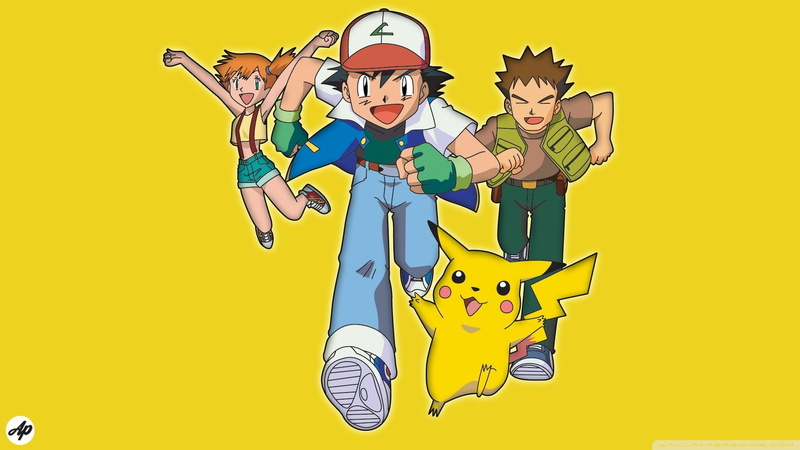 Pikachu, Brock (Pokémon), Ash (Pokémon), Misty (Pokémon), Pokémon, 1080P