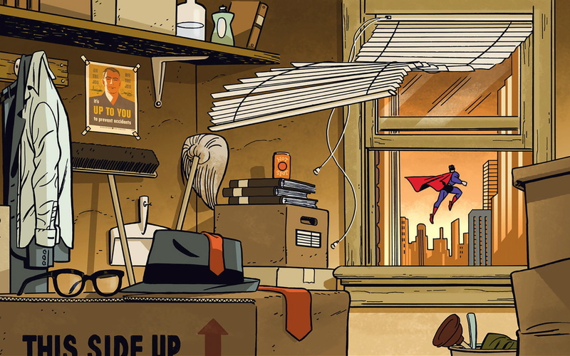 creativity, male likeness, built structure, DC Comics, graffiti, wall - building feature, female likeness, 1080P, mural, Clark Kent, no people, day, nature