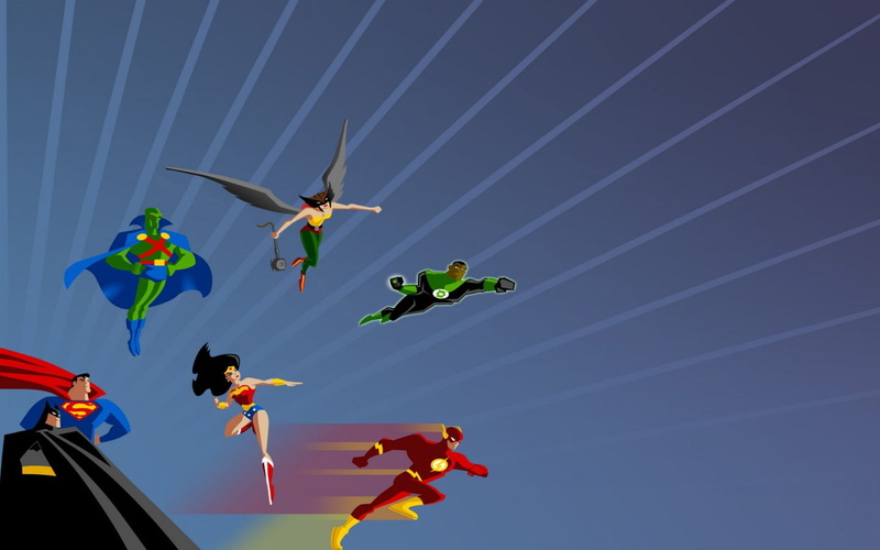wonder, 720P, batman, green, lantern, woman, hd, superman, cartoon/comic
