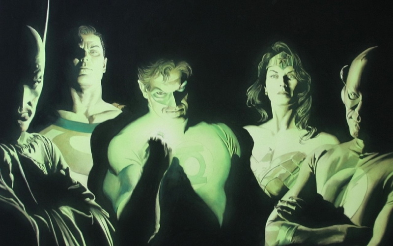 Comics, Green Lantern, Superman, 720P, Flash, Wonder Woman, Batman, Justice League Of America
