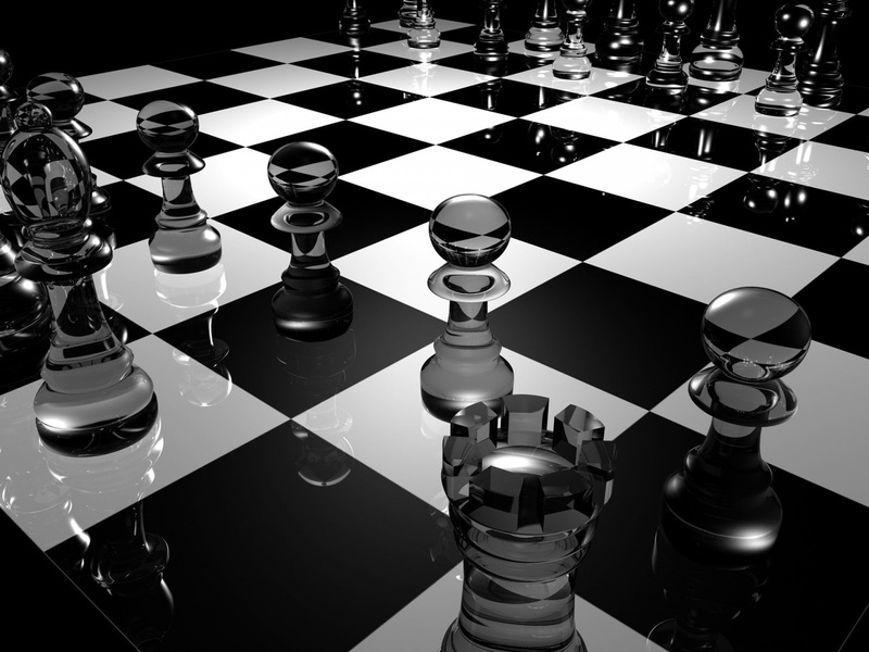 reflection, pawn - chess piece, checked pattern, strategy, indoors, CGI, knight - chess piece, relaxation, digital art, chess, render, glass, arts culture and entertainment