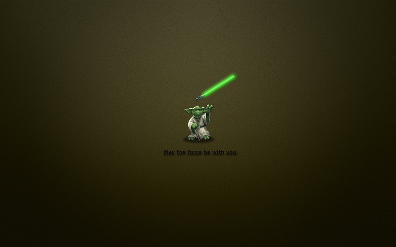 Star wars, Yoda, minimal WallS, 1920x1200, Jedi, may the force  be with you, minimalism, the phrase, 1080P