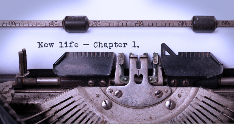 new life, typewriter, Chapter 1, phrase, 4K