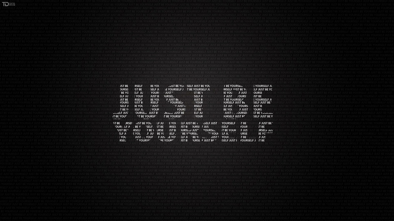 1080P, phrase, just be yourself, word