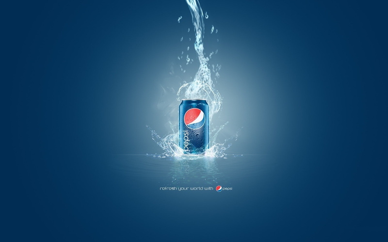 Word, nature, communication, arts culture and entertainment, vitality, motion, Pepsi, Mark, copy space, sea, blue background, Drops, Water, Logo, aquatic sport