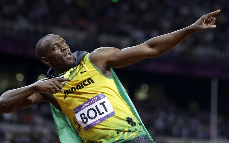 top, sports clothing, mens track, yellow, tank, limb, London 2012, male, human arm, one person, effort, clothing, 1080P, world champion, waist up, strength