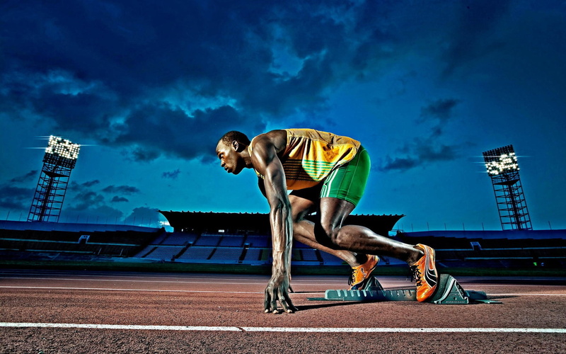 outdoors, starting line, jamaica, young adult, competition, adult, full length, effort, track starting block, clothing, 1080P, sports track