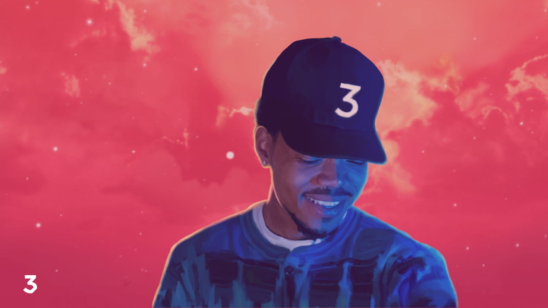 space, blue, cap, adult, rap, people, Chance 3, colored background, front view, chance, hat, emotion, Rapper, happiness, young adult, 720P, studio shot