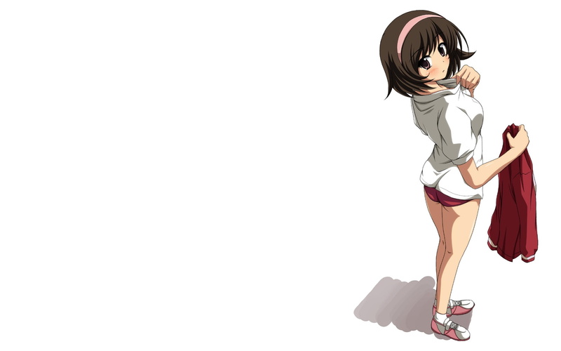 anime girls, The World God Only Knows, 1080P, Takahara Ayumi, white background, bloomers