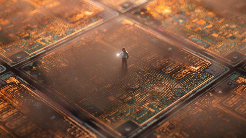 4K, Circuits, Man, Tech, 4K, Addicted, Chips