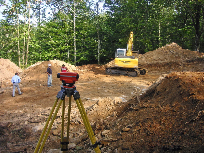 nature, construction site, building site, land, surveying, tree, development, three, near, construction machinery, work, growth, mode of transportation
