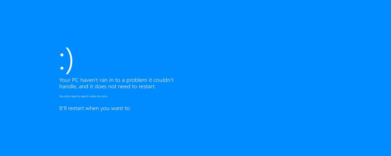 Blue Screen Of Death, windows 8, 2K