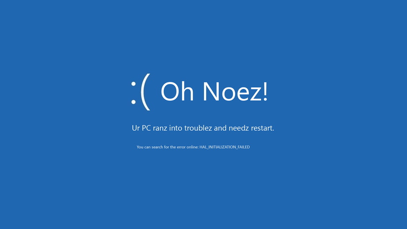 blue background, typography, 2K, Windows 8, blue, Blue Screen of Death