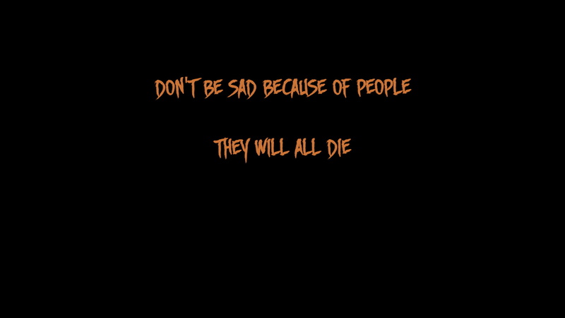 1080P, dark humor, writing, black, quote, minimalism