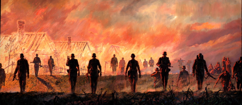 figure, orange color, burning, nature, heat - Temperature, smoke - Physical Structure, large group of people, red, flame, fire - Natural Phenomenon, land