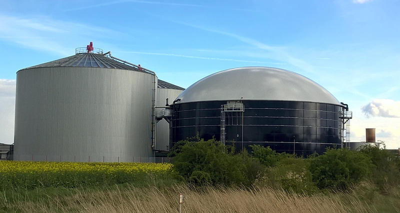 of course, no people, storage tank, silo, eco, daytime, outdoors, day, buildings, produce, landscape, sky, black, grass, fuel and power generation, cloud - sky