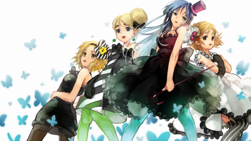 multi colored, representation, sky, nature, K-ON!, toy, three quarter length, people, lifestyles, anime girls, Kotobuki Tsumugi, women, real people, art and craft