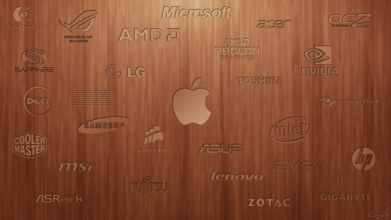 Computers, logitech, wood, apple, asus, art, inc, hewlett, corsair, ibm, nvidia, msi, 1080P, technology, microsoft, intel, hd, brand, packard