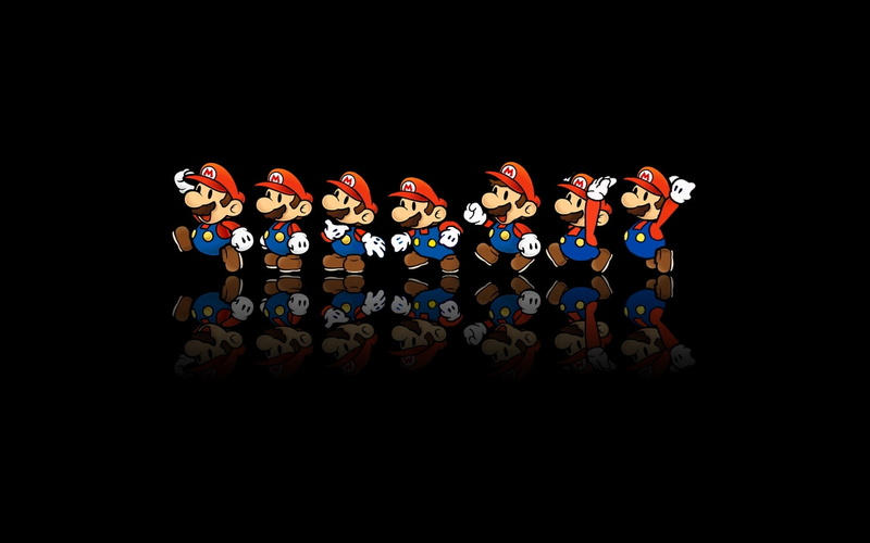 background, game character, black, 720P, mario, character, game, black background