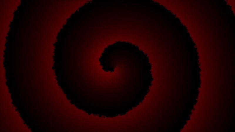 black color, shape, orange color, red background, silhouette, circle, illustration, abstract, hole, creativity, studio shot, beauty in nature, red, spiral