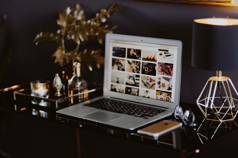 golden, gold, tech, lighting equipment, work, domestic room, celebration, vase, painting, plant, illuminated, home interior, home, macbook air, office