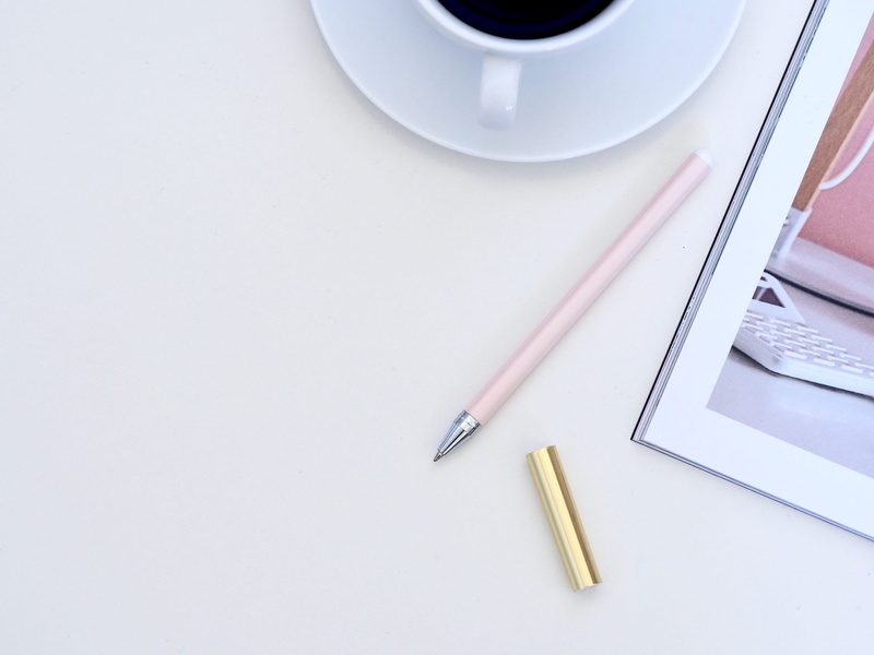 feminine, pen, studio shot, no people, diary, write, simple, study, paperwork, journal, writing instrument, book, high angle view, pretty, blogging, magazine