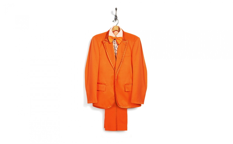no people, jacket, clothing, copy space, absence, dumb, Dumb and Dumber To, 4K, coathanger, studio shot, coat hook, orange suit, personal accessory, dumber