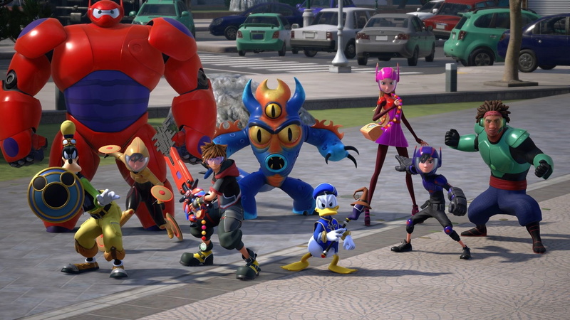 Baymax, Honey Lemon, Donald Duck, Kingdom Hearts, Go Go Tomago, Big Hero 6, Goofy, Hiro Hamada, 1080P, Sora (Kingdom Hearts), Kingdom Hearts III, Fred (Big Hero 6)