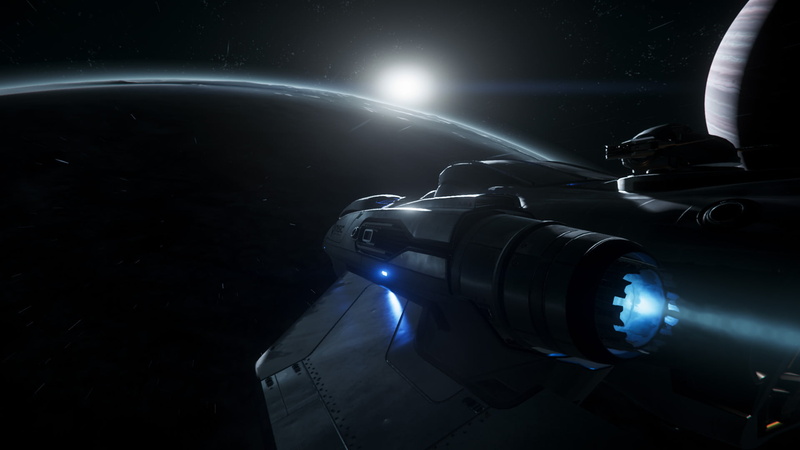 no people, space exploration, futuristic, astronomy, nature, Star Citizen, space, blue, MISC Freelancer, star - space, night, sky, planet earth, technology