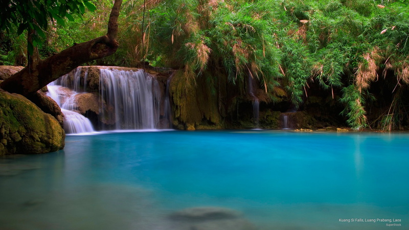 si, Waterfalls, falls, prabang, laos, kuang, 2K, luang