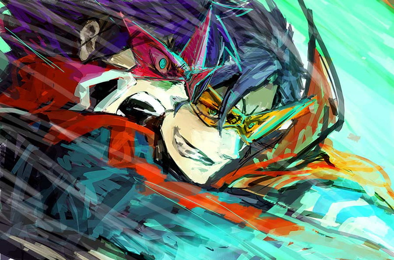 Simon, 1080P, Kamina, Tengen Toppa Gurren Lagann, anime