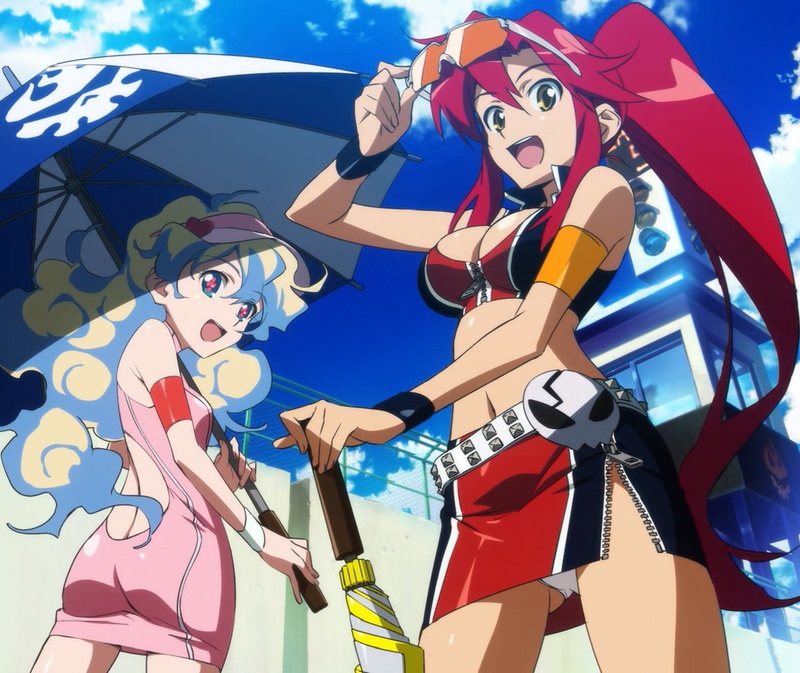 no people, day, anime, Tengen Toppa Gurren Lagann, art and craft, blue, representation, sky, anime girls, creativity, human representation, arts culture and entertainment