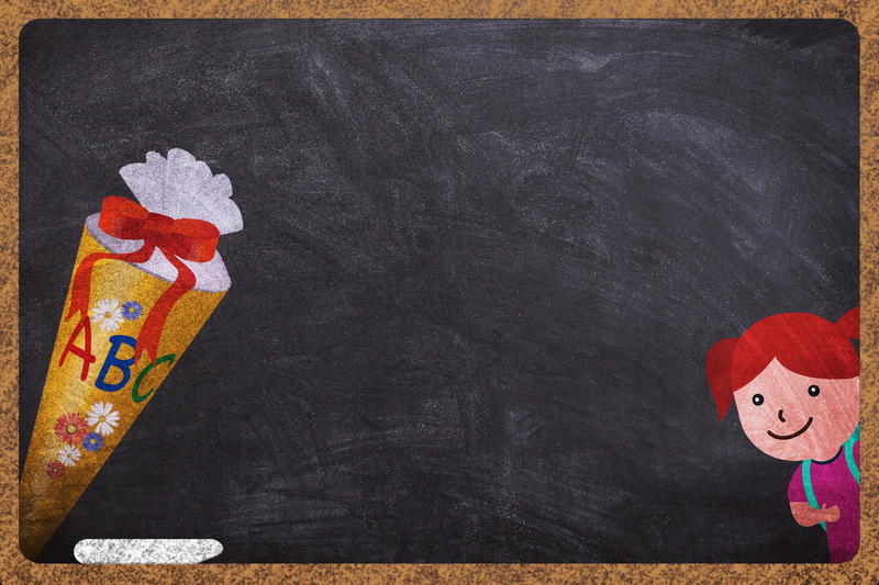 black color, empty, first-graders, greeting card, paper, close-up, training, blackboard, black background, textile, funny, school launch, colorful, copy space