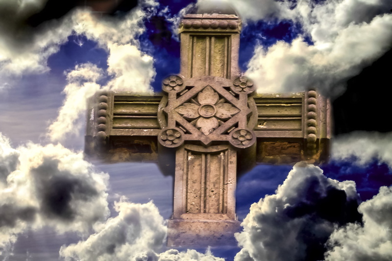 sky, jesus, reflection, hope, day, religion, harmony, spirit, catholic, gods, catholicism, sculpture, built structure, nature, god, 2K, christ, sign of the cross