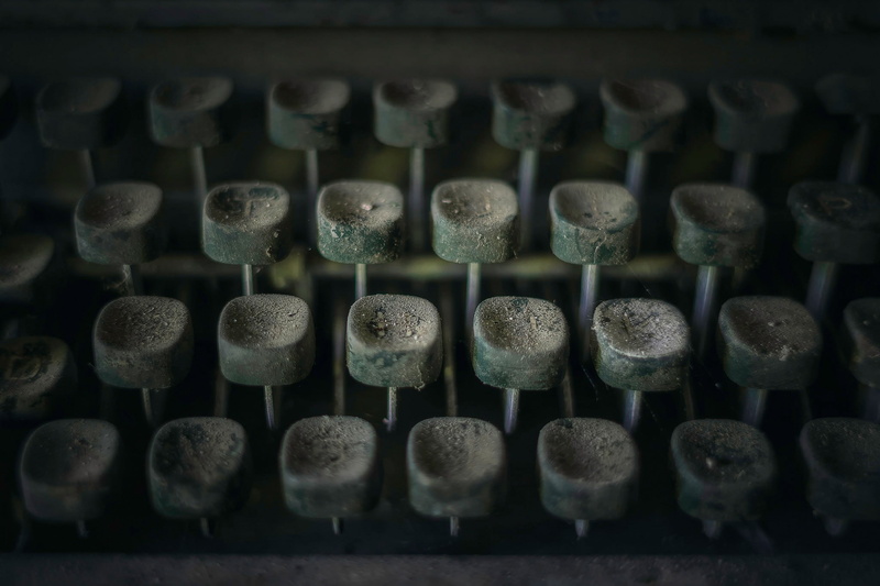dust, typewriters, 1080P, macro