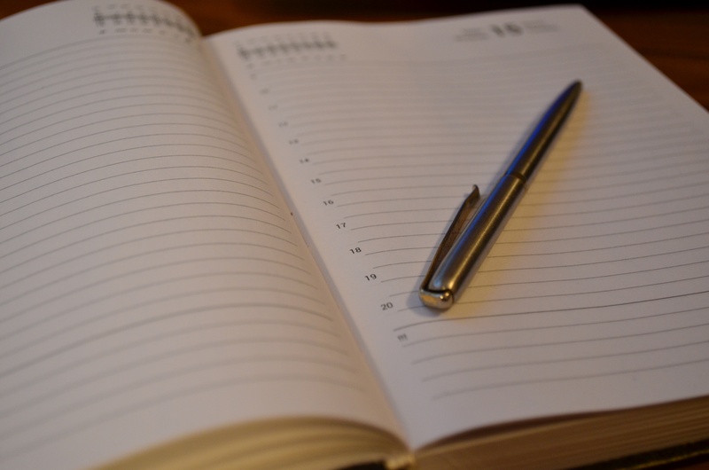 selective focus, secretary, white, page, book, education, notebook, close-up, diary, blank, planning, stainless, click, indoors, paper, expertise, studying
