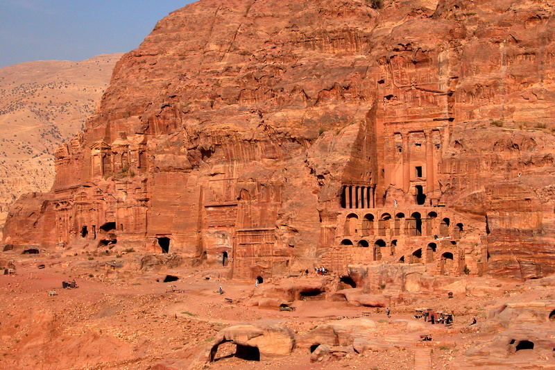 Travels, famous Place, brown, rock, 2K, colours, formation, Nabataeans, Romans, rock formation, Khazneh, I am Canadian, ruins, World, rock - Object, monuments