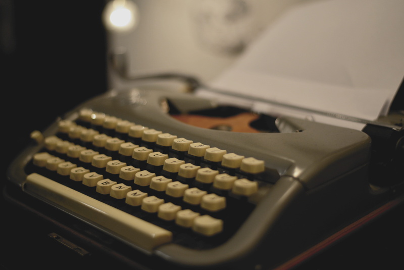 machinery, black color, journalist, write, arts culture and entertainment, old, 5K, still life, studio shot, letters, writer, classic, table, career, typewriter