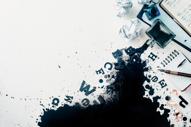 Notepad, copywriting, pen, creativity, letters, 1080P, ink, spot, records, paper
