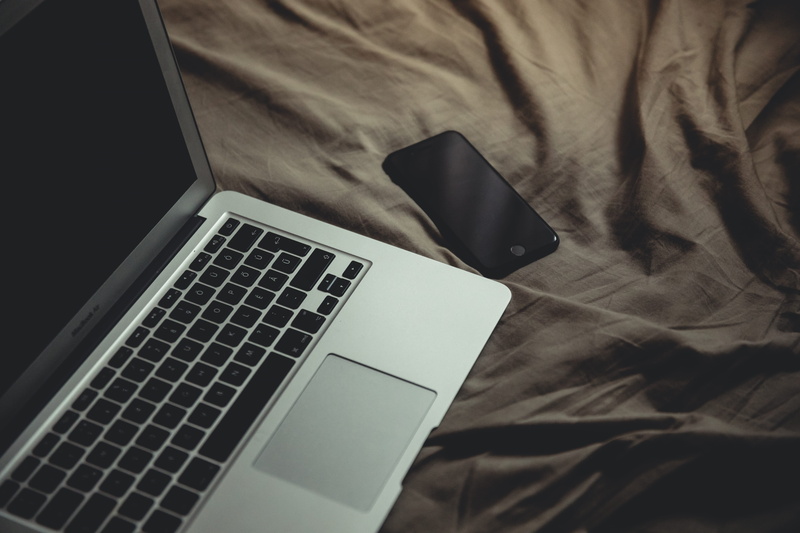 communication, portable information device, mood, beside, bedroom, work from bed, bed, computer network, working, directly above, somber, computer equipment