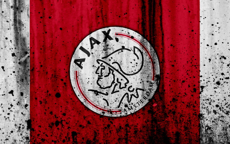 AFC Ajax, Emblem, Logo, 4K, Soccer