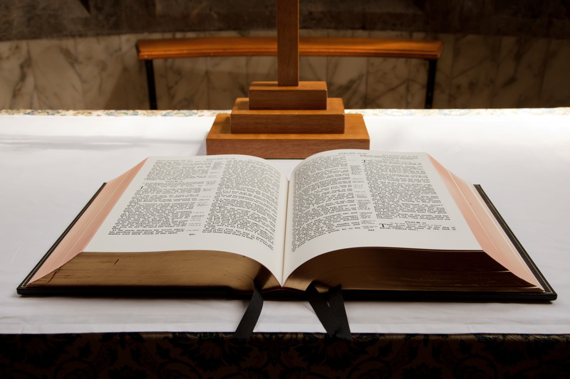 open, catholic, textbook, church, concept, opened, musical note, page, religious, no people, indoors, place of worship, christ, literature, still life