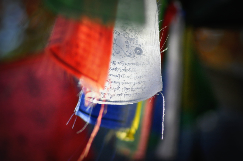 communication, religion, flag, belief, no people, hanging, wet, day, tibetan prayer flags, outdoors, selective focus, religious equipment, 4K, red, text